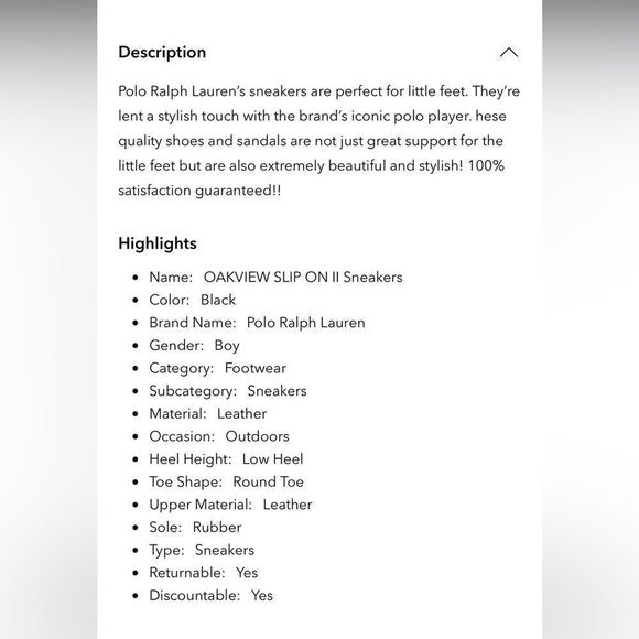 POLO RALPH LAUREN OAKVIEW SLIP ON II SNEAKERS - Picture 5 of 8